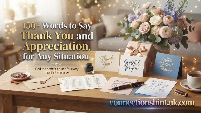 Words to Say Thank You and Appreciation